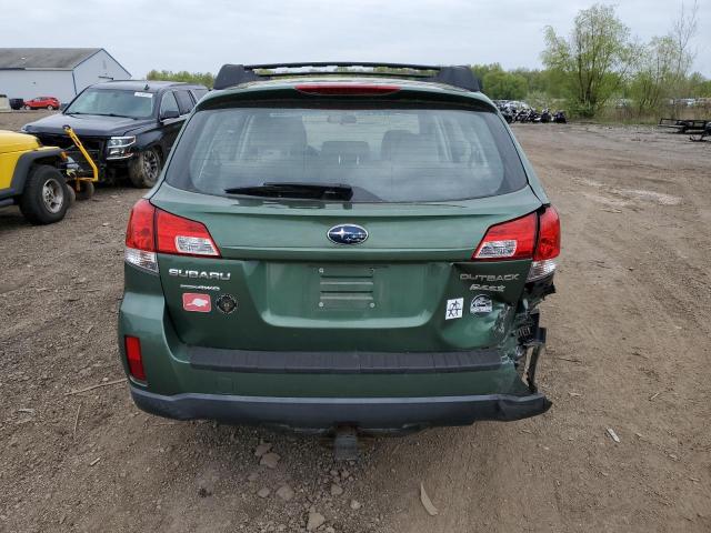 4S4BRBACXB1354846 - 2011 SUBARU OUTBACK 2.5I GREEN photo 6