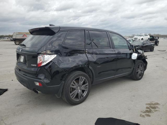 5FNYF8H58MB040933 - 2021 HONDA PASSPORT EXL أسود صورة 3