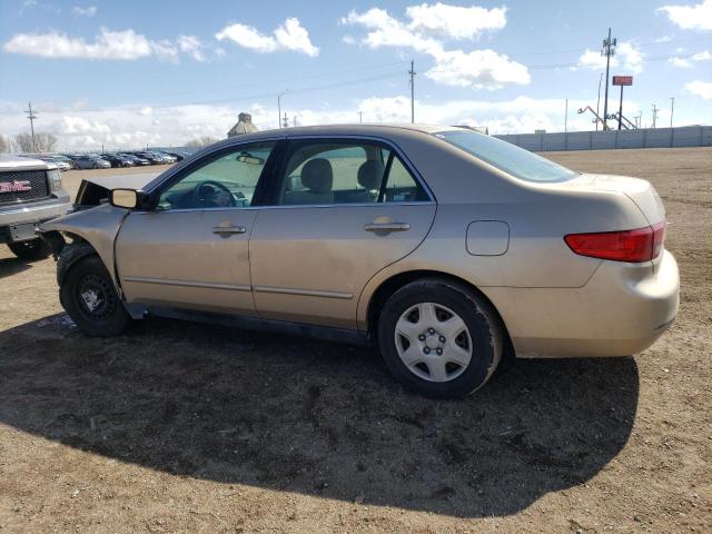 1HGCM56485A101122 - 2005 HONDA ACCORD LX GOLD photo 2