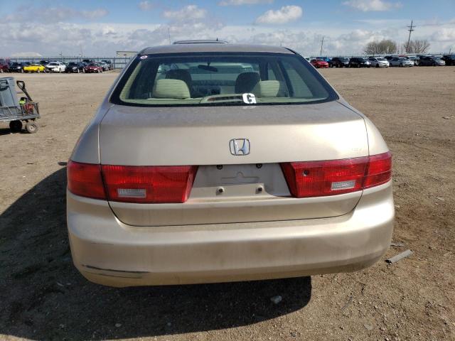 1HGCM56485A101122 - 2005 HONDA ACCORD LX GOLD photo 6