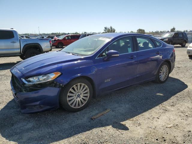 3FA6P0PU9GR229176 - 2016 FORD FUSION SE PHEV BLUE photo 1