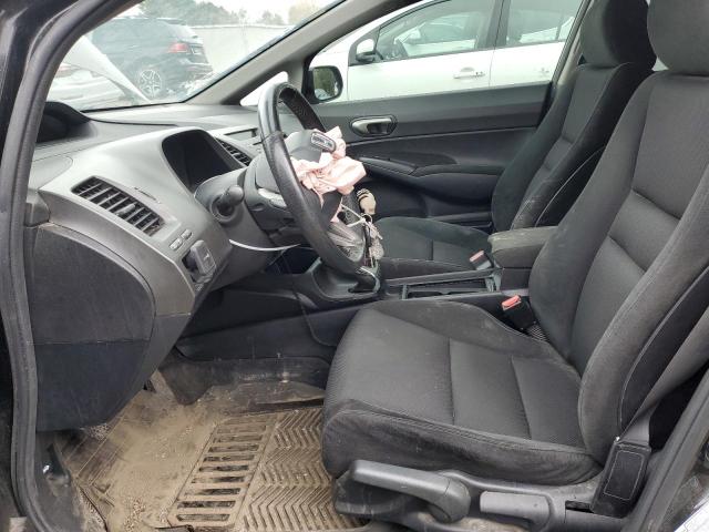 2HGFA15669H001075 - 2009 HONDA CIVIC LX-S BLACK photo 7