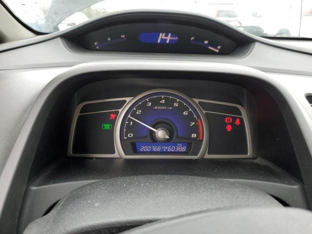 2HGFA15669H001075 - 2009 HONDA CIVIC LX-S BLACK photo 9