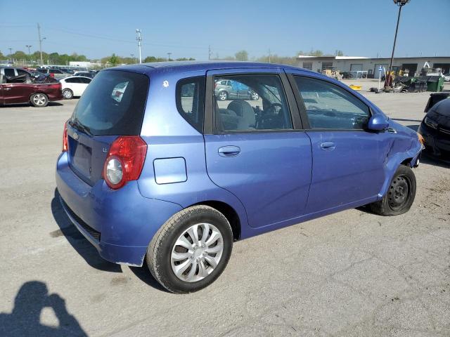 KL1TD66E69B320617 - 2009 CHEVROLET AVEO LS BLUE photo 3