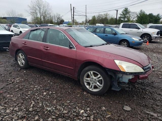 1HGCM56336A142492 - 2006 HONDA ACCORD SE BURGUNDY photo 4