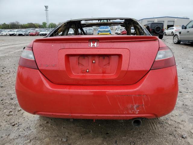 2HGFG129X8H564836 - 2008 HONDA CIVIC EXL RED photo 6