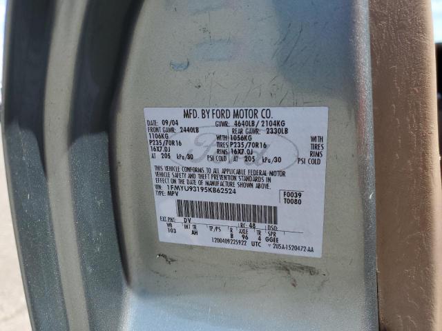 1FMYU93195KB62524 - 2005 FORD ESCAPE XLT GREEN photo 13