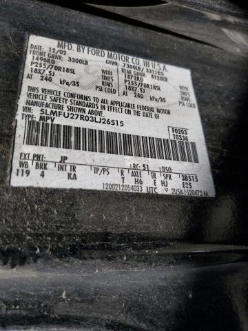 5LMFU27R03LJ26515 - 2003 LINCOLN NAVIGATOR შავი ფოტო 13