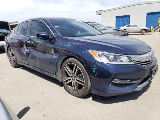 1HGCR2F55GA079401 - 2016 HONDA ACCORD SPORT BLUE photo 4