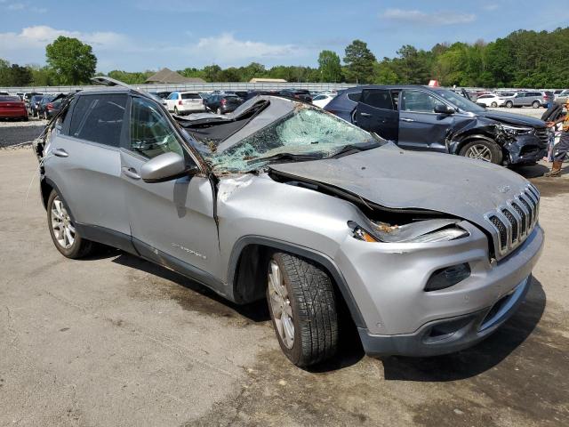 1C4PJLDS5EW134189 - 2014 JEEP CHEROKEE LIMITED SILVER photo 4