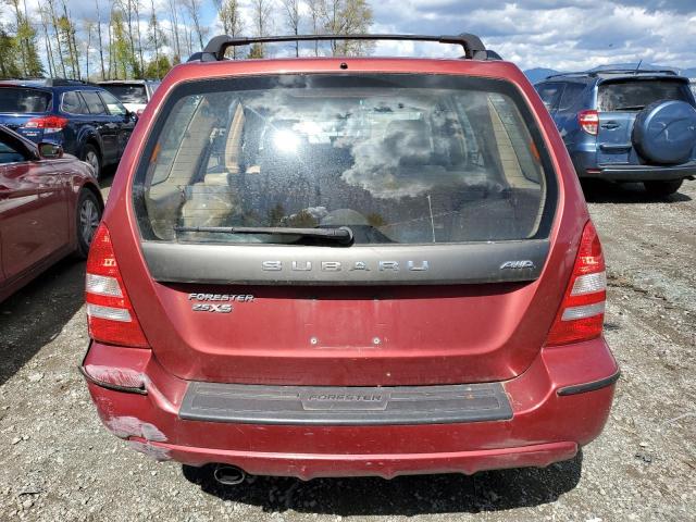 JF1SG65694H729888 - 2004 SUBARU FORESTER 2.5XS Qırmızı foto 6