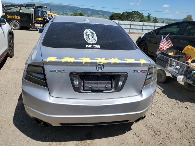 19UUA765X8A056772 - 2008 ACURA TL TYPE S SILVER photo 6