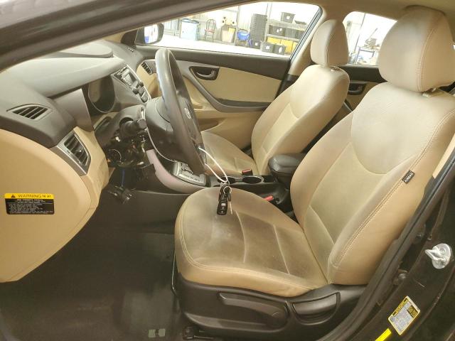 5NPDH4AE4DH325819 - 2013 HYUNDAI ELANTRA GLS BLACK photo 7