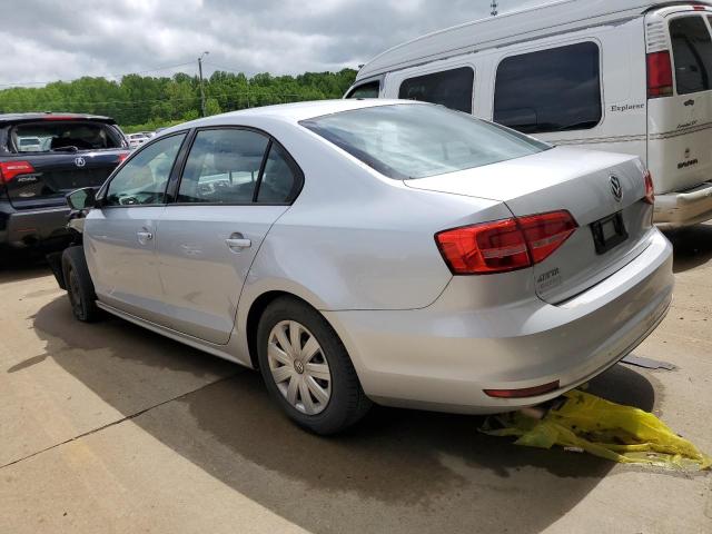 3VW2K7AJ5FM292606 - 2015 VOLKSWAGEN JETTA BASE Silber Foto 2