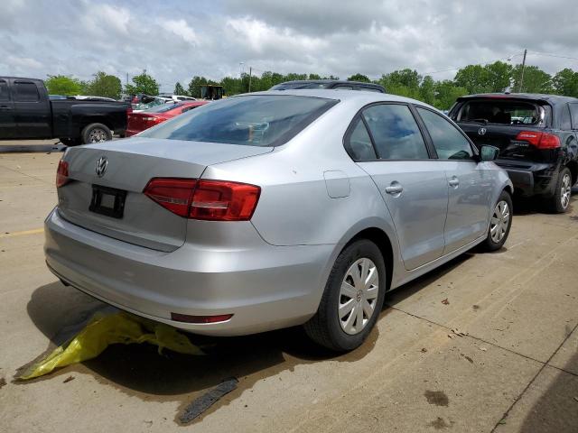 3VW2K7AJ5FM292606 - 2015 VOLKSWAGEN JETTA BASE Silber Foto 3
