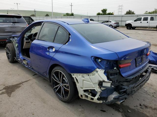 WBA5R7C51KAJ85083 - 2019 BMW 330XI Blau Foto 2