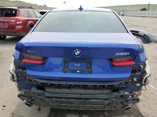 WBA5R7C51KAJ85083 - 2019 BMW 330XI BLUE photo 6