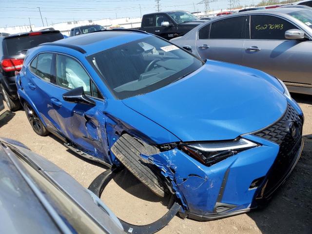 JTHP9JBH3M2049103 - 2021 LEXUS UX 250H BLUE photo 4