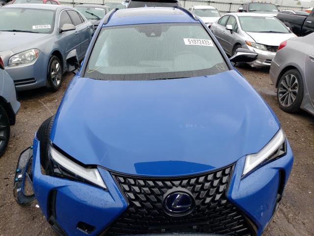 JTHP9JBH3M2049103 - 2021 LEXUS UX 250H BLUE photo 5