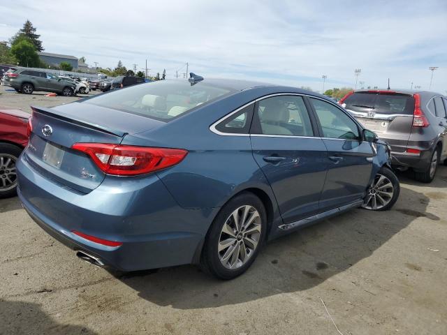 5NPE34AF7GH403350 - 2016 HYUNDAI SONATA SPORT BLUE photo 3