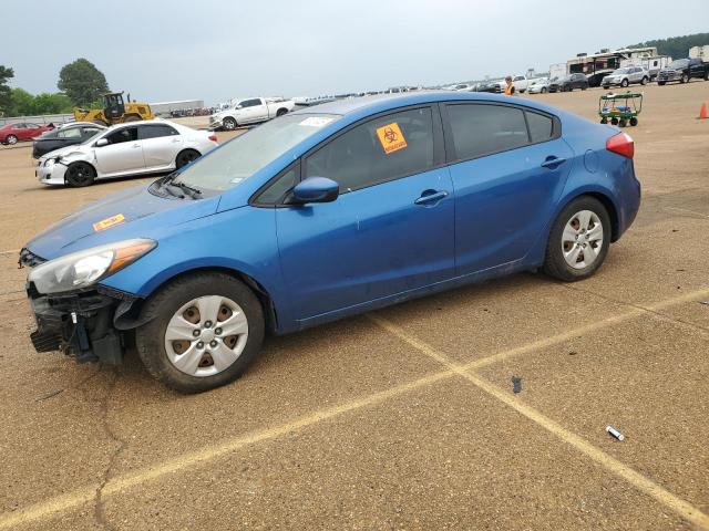 KNAFK4A62E5063283 - 2014 KIA FORTE LX BLUE photo 1