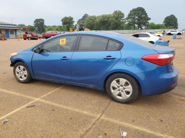 KNAFK4A62E5063283 - 2014 KIA FORTE LX BLUE photo 2