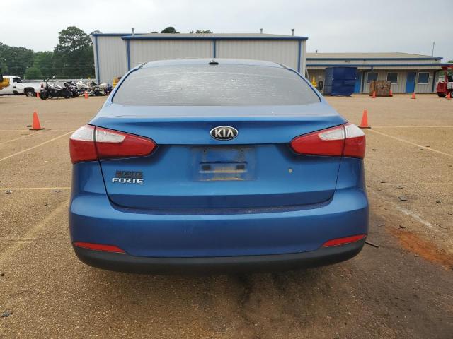 KNAFK4A62E5063283 - 2014 KIA FORTE LX BLUE photo 6