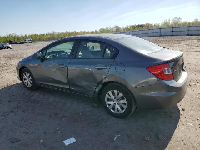 19XFB2F51CE104303 - 2012 HONDA CIVIC LX GRAY photo 2