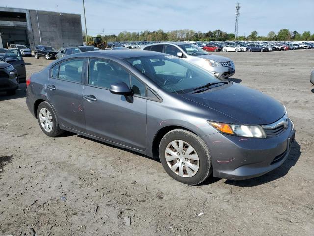 19XFB2F51CE104303 - 2012 HONDA CIVIC LX GRAY photo 4