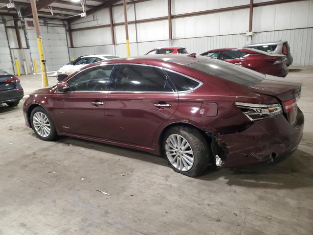 4T1BD1EB3FU042026 - 2015 TOYOTA AVALON HYBRID BURGUNDY photo 2