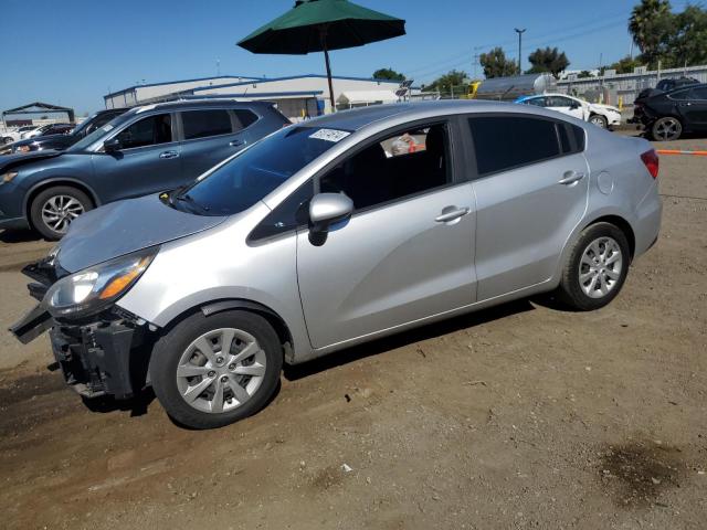 KNADM4A35G6668337 - 2016 KIA RIO LX SILVER photo 1