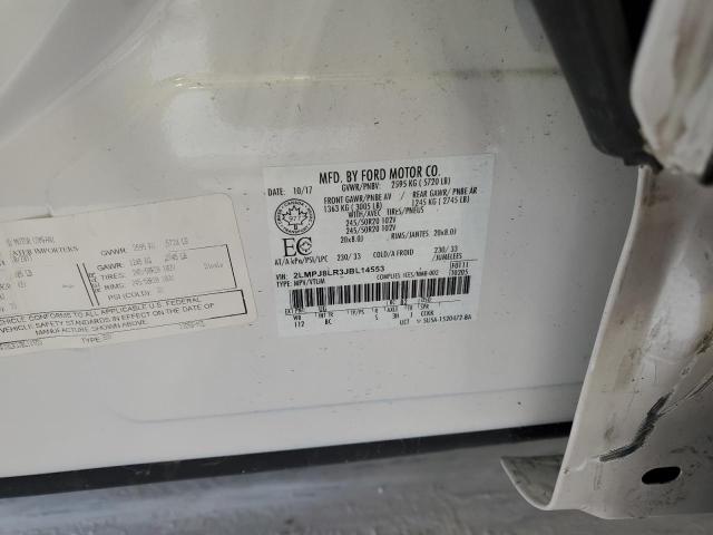 2LMPJ8LR3JBL14553 - 2018 LINCOLN MKX RESERVE WHITE photo 12