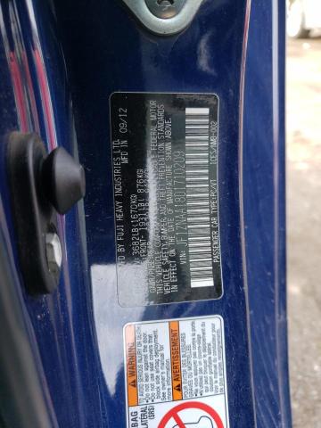 JF1ZNAA18D1710209 - 2013 TOYOTA SCION FR-S ლურჯი ფოტო 12