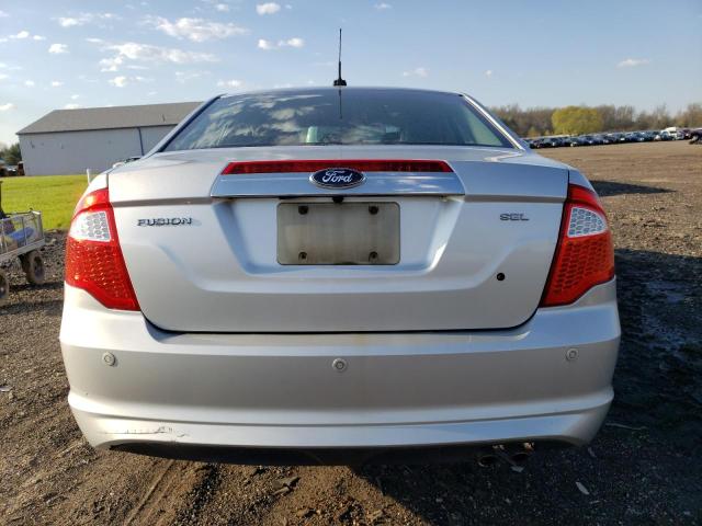 3FAHP0JA7CR434481 - 2012 FORD FUSION SEL SILVER photo 6