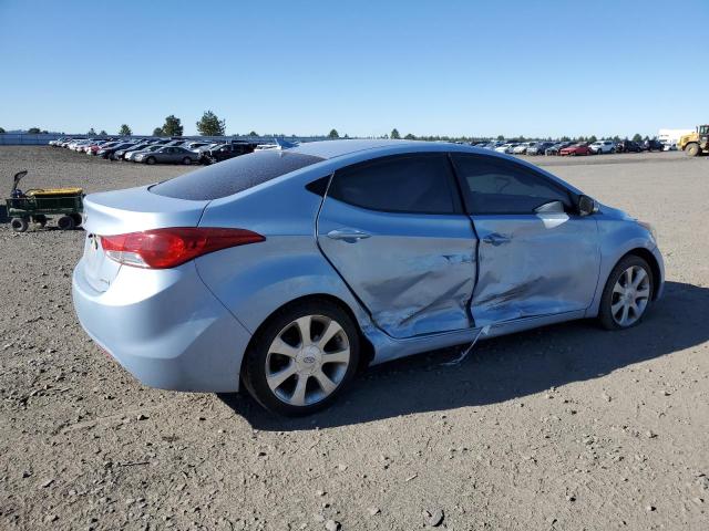 KMHDH4AE6CU195073 - 2012 HYUNDAI ELANTRA GLS BLUE photo 3