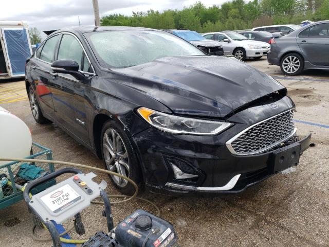 3FA6P0RU9KR181037 - 2019 FORD FUSION TITANIUM BLACK photo 4