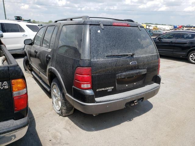 1FMZU73K82UD29537 - 2002 FORD EXPLORER XLT BLACK photo 3