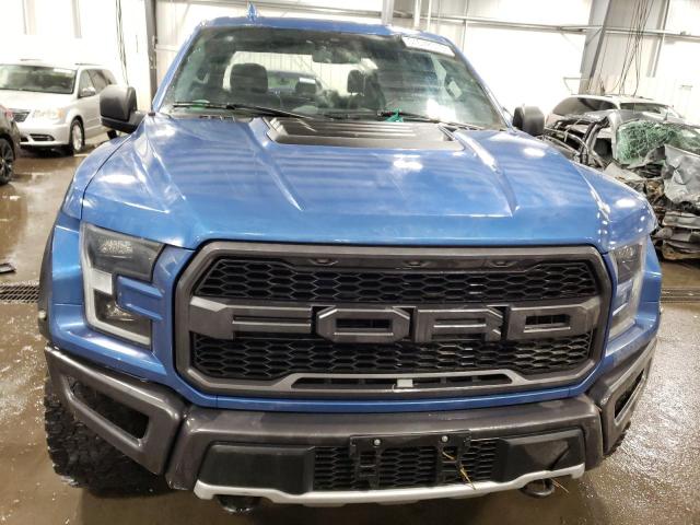 1FTFW1RG7KFA62638 - 2019 FORD F150 RAPTOR BLUE photo 5