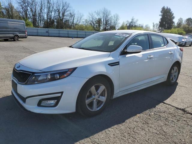 KNAGM4A75F5647055 - 2015 KIA OPTIMA LX WHITE photo 1