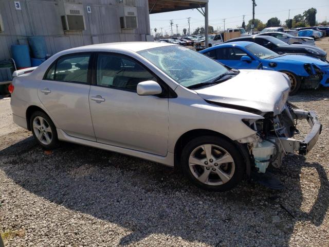 2T1BU4EE1BC647198 - 2011 TOYOTA COROLLA BASE SILVER photo 4