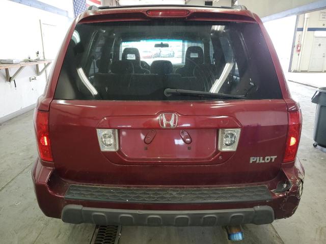 2HKYF18435H548812 - 2005 HONDA PILOT EX RED photo 6