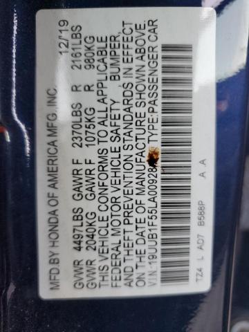 19UUB1F55LA009281 - 2020 ACURA TLX TECHNOLOGY BLUE photo 13
