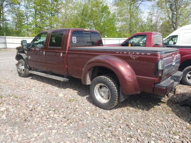 1FT8W3DT0GEA86642 - 2016 FORD F350 SUPER DUTY MAROON photo 2