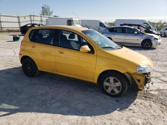 KL1TD66677B768340 - 2007 CHEVROLET AVEO BASE YELLOW photo 4
