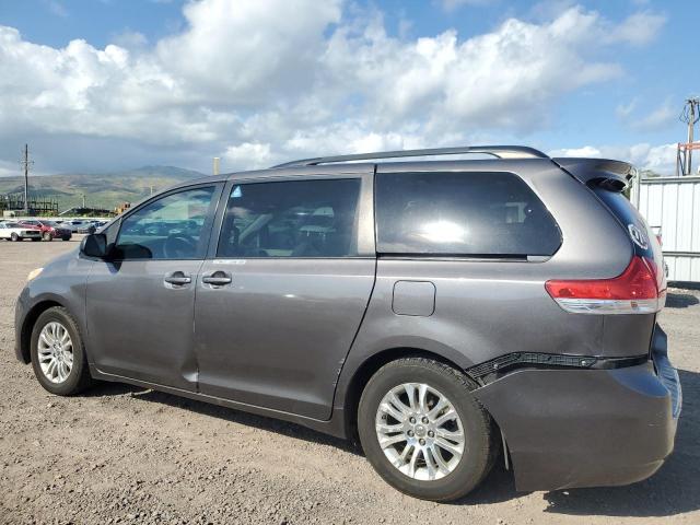 5TDYK3DCXCS182617 - 2012 TOYOTA SIENNA XLE CHARCOAL photo 2