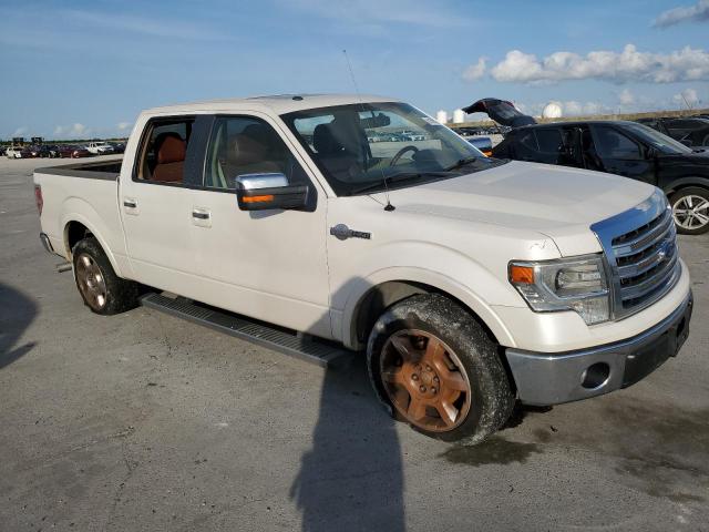 1FTFW1CF2EKD01573 - 2014 FORD F150 SUPERCREW WHITE photo 4