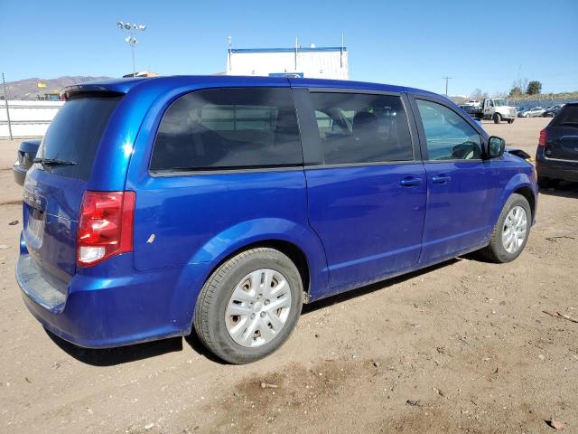 2C4RDGBGXJR296828 - 2018 DODGE GRAND CARA SE BLUE photo 3