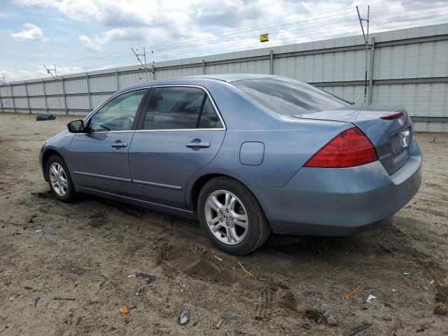 1HGCM56717A006754 - 2007 HONDA ACCORD EX BLUE photo 2