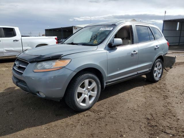 5NMSH73EX8H187213 - 2008 HYUNDAI SANTA FE SE GRAY photo 1