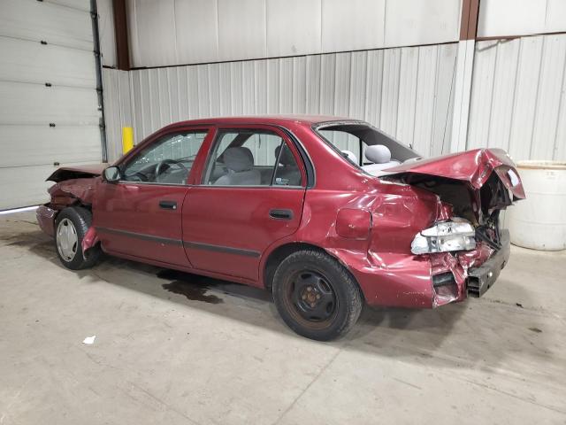 1Y1SK5284YZ432158 - 2000 CHEVROLET GEO PRIZM BASE BURGUNDY photo 2